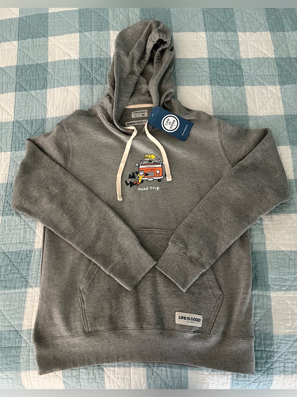 Life is Good Road Trip Men’s Sweatshirt NWT